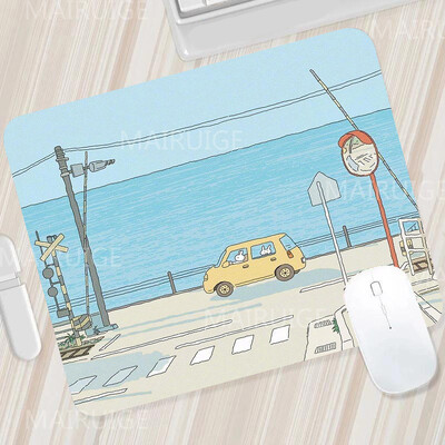 Rohelised väikesed hiirematid Hiirevaibad Armsad lauamatid Kawaii Tulip Mängutarvikud Hiirematt Mängupind arvutihiire jaoks