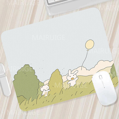 Rohelised väikesed hiirematid Hiirevaibad Armsad lauamatid Kawaii Tulip Mängutarvikud Hiirematt Mängupind arvutihiire jaoks