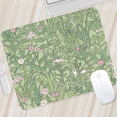 Rohelised väikesed hiirematid Hiirevaibad Armsad lauamatid Kawaii Tulip Mängutarvikud Hiirematt Mängupind arvutihiire jaoks