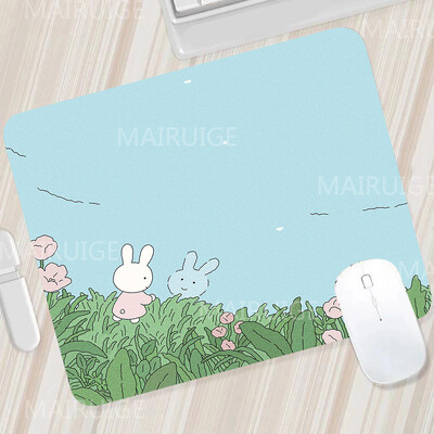 Rohelised väikesed hiirematid Hiirevaibad Armsad lauamatid Kawaii Tulip Mängutarvikud Hiirematt Mängupind arvutihiire jaoks