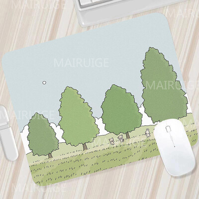 Rohelised väikesed hiirematid Hiirevaibad Armsad lauamatid Kawaii Tulip Mängutarvikud Hiirematt Mängupind arvutihiire jaoks