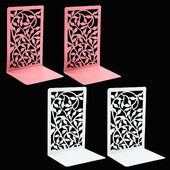 2бр./1компл. Клоново растение Издълбани книгоразделители Бяла прибираща се поставка за книги от неръждаема стомана Офис маса Училищна стая Фестивални подаръци