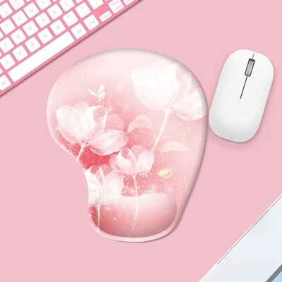 Textura marmorata pentru suport pentru încheietura mâinii Mouse Pad Ergonomic antiderapant Suport pentru mână Covoraș pentru mouse Confortabil pentru pictură în ulei Mousepad pentru jocuri