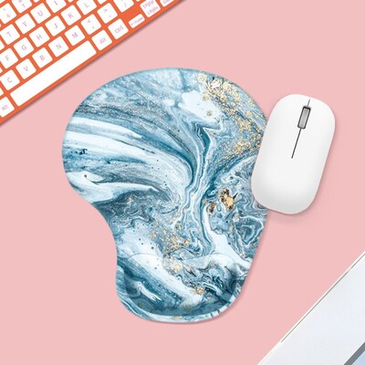 Textura marmorata pentru suport pentru încheietura mâinii Mouse Pad Ergonomic antiderapant Suport pentru mână Covoraș pentru mouse Confortabil pentru pictură în ulei Mousepad pentru jocuri