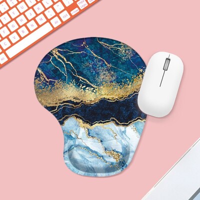 Textura marmorata pentru suport pentru încheietura mâinii Mouse Pad Ergonomic antiderapant Suport pentru mână Covoraș pentru mouse Confortabil pentru pictură în ulei Mousepad pentru jocuri