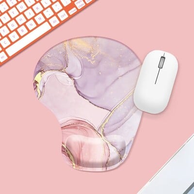 Textura marmorata pentru suport pentru încheietura mâinii Mouse Pad Ergonomic antiderapant Suport pentru mână Covoraș pentru mouse Confortabil pentru pictură în ulei Mousepad pentru jocuri