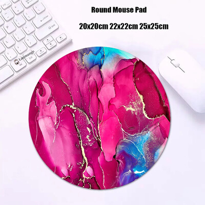 Mouse Pad rotund din marmură Gabinete Gamer PC ковер Accesorii pentru jocuri Tastatură Covor Varmilo Mic 20x20 Covoraș de birou Anime Mousepad