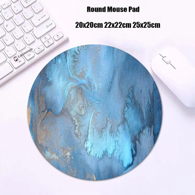 Mouse Pad rotund din marmură Gabinete Gamer PC ковер Accesorii pentru jocuri Tastatură Covor Varmilo Mic 20x20 Covoraș de birou Anime Mousepad