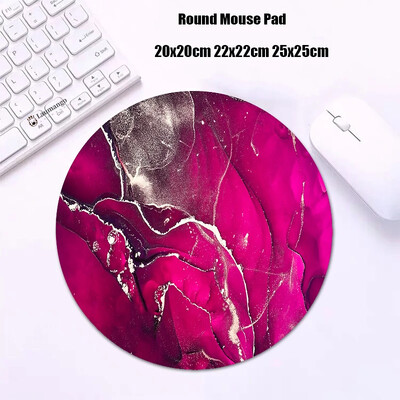 Mouse Pad rotund din marmură Gabinete Gamer PC ковер Accesorii pentru jocuri Tastatură Covor Varmilo Mic 20x20 Covoraș de birou Anime Mousepad