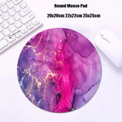 Mouse Pad rotund din marmură Gabinete Gamer PC ковер Accesorii pentru jocuri Tastatură Covor Varmilo Mic 20x20 Covoraș de birou Anime Mousepad