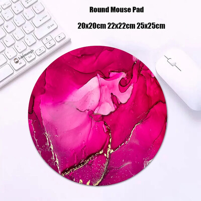 Mouse Pad rotund din marmură Gabinete Gamer PC ковер Accesorii pentru jocuri Tastatură Covor Varmilo Mic 20x20 Covoraș de birou Anime Mousepad