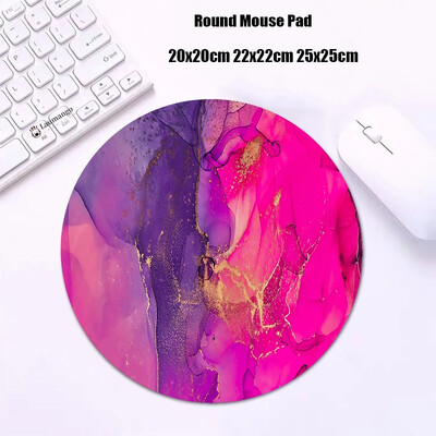 Mouse Pad rotund din marmură Gabinete Gamer PC ковер Accesorii pentru jocuri Tastatură Covor Varmilo Mic 20x20 Covoraș de birou Anime Mousepad