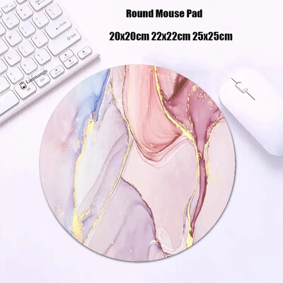 Mouse Pad rotund din marmură Gabinete Gamer PC ковер Accesorii pentru jocuri Tastatură Covor Varmilo Mic 20x20 Covoraș de birou Anime Mousepad