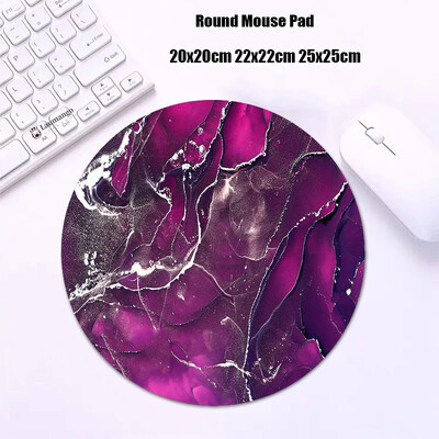 Mouse Pad rotund din marmură Gabinete Gamer PC ковер Accesorii pentru jocuri Tastatură Covor Varmilo Mic 20x20 Covoraș de birou Anime Mousepad
