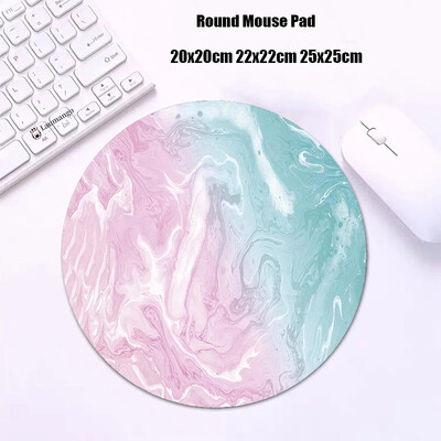 Mouse Pad rotund din marmură Gabinete Gamer PC ковер Accesorii pentru jocuri Tastatură Covor Varmilo Mic 20x20 Covoraș de birou Anime Mousepad