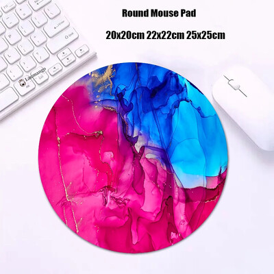 Mouse Pad rotund din marmură Gabinete Gamer PC ковер Accesorii pentru jocuri Tastatură Covor Varmilo Mic 20x20 Covoraș de birou Anime Mousepad