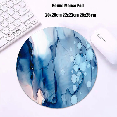 Mouse Pad rotund din marmură Gabinete Gamer PC ковер Accesorii pentru jocuri Tastatură Covor Varmilo Mic 20x20 Covoraș de birou Anime Mousepad