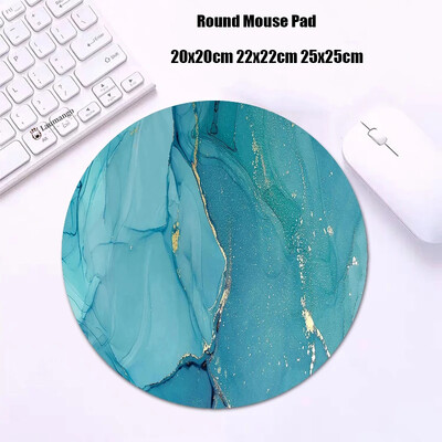 Mouse Pad rotund din marmură Gabinete Gamer PC ковер Accesorii pentru jocuri Tastatură Covor Varmilo Mic 20x20 Covoraș de birou Anime Mousepad