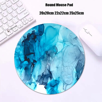 Mouse Pad rotund din marmură Gabinete Gamer PC ковер Accesorii pentru jocuri Tastatură Covor Varmilo Mic 20x20 Covoraș de birou Anime Mousepad