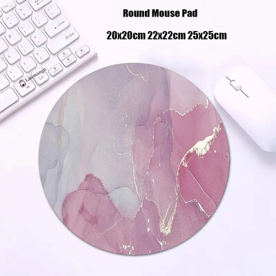 Mouse Pad rotund din marmură Gabinete Gamer PC ковер Accesorii pentru jocuri Tastatură Covor Varmilo Mic 20x20 Covoraș de birou Anime Mousepad