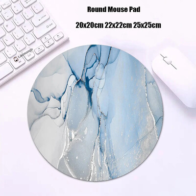Mouse Pad rotund din marmură Gabinete Gamer PC ковер Accesorii pentru jocuri Tastatură Covor Varmilo Mic 20x20 Covoraș de birou Anime Mousepad