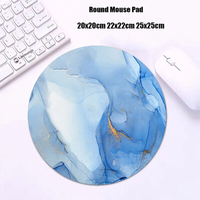 Mouse Pad rotund din marmură Gabinete Gamer PC ковер Accesorii pentru jocuri Tastatură Covor Varmilo Mic 20x20 Covoraș de birou Anime Mousepad