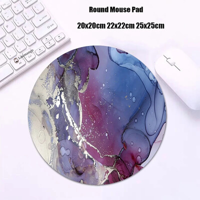 Mouse Pad rotund din marmură Gabinete Gamer PC ковер Accesorii pentru jocuri Tastatură Covor Varmilo Mic 20x20 Covoraș de birou Anime Mousepad