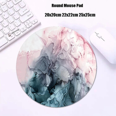 Mouse Pad rotund din marmură Gabinete Gamer PC ковер Accesorii pentru jocuri Tastatură Covor Varmilo Mic 20x20 Covoraș de birou Anime Mousepad