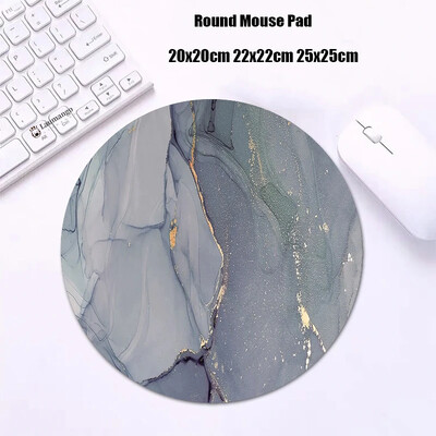 Mouse Pad rotund din marmură Gabinete Gamer PC ковер Accesorii pentru jocuri Tastatură Covor Varmilo Mic 20x20 Covoraș de birou Anime Mousepad