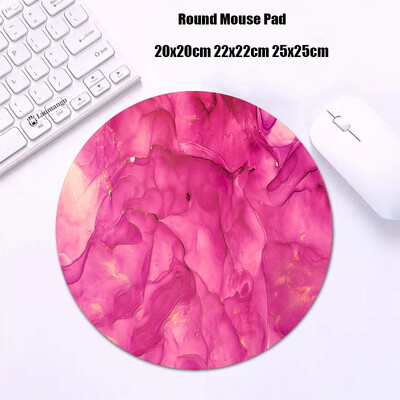 Mouse Pad rotund din marmură Gabinete Gamer PC ковер Accesorii pentru jocuri Tastatură Covor Varmilo Mic 20x20 Covoraș de birou Anime Mousepad
