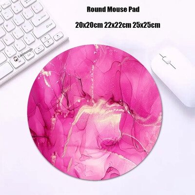 Mouse Pad rotund din marmură Gabinete Gamer PC ковер Accesorii pentru jocuri Tastatură Covor Varmilo Mic 20x20 Covoraș de birou Anime Mousepad