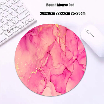Mouse Pad rotund din marmură Gabinete Gamer PC ковер Accesorii pentru jocuri Tastatură Covor Varmilo Mic 20x20 Covoraș de birou Anime Mousepad