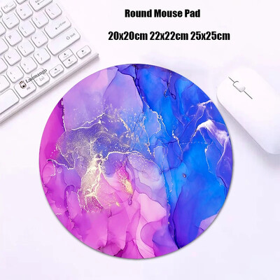 Mouse Pad rotund din marmură Gabinete Gamer PC ковер Accesorii pentru jocuri Tastatură Covor Varmilo Mic 20x20 Covoraș de birou Anime Mousepad
