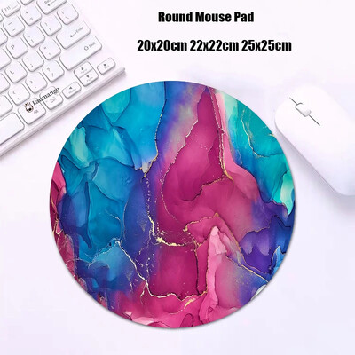 Mouse Pad rotund din marmură Gabinete Gamer PC ковер Accesorii pentru jocuri Tastatură Covor Varmilo Mic 20x20 Covoraș de birou Anime Mousepad