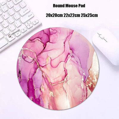Mouse Pad rotund din marmură Gabinete Gamer PC ковер Accesorii pentru jocuri Tastatură Covor Varmilo Mic 20x20 Covoraș de birou Anime Mousepad