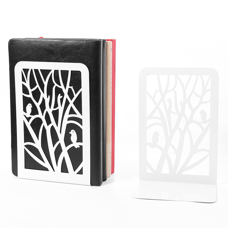 1 par Hollow Tree Shadow Bird Branch Držači za knjige Izvrsna potpora za knjige Uredski stol Dekoracija Povlačni stalci za knjige za studente