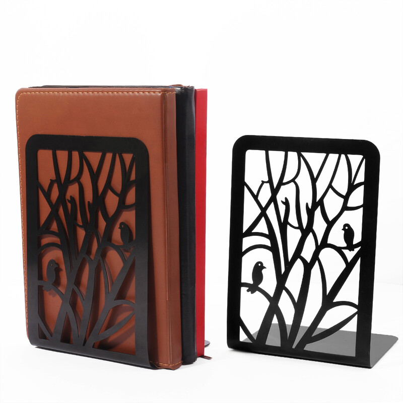 1 par Hollow Tree Shadow Bird Branch Držači za knjige Izvrsna potpora za knjige Uredski stol Dekoracija Povlačni stalci za knjige za studente