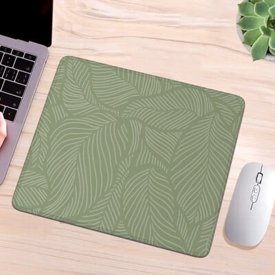 Sage Green Gaming Mouse Pad Anime Pc Gamer Dodaci Rubber Mats Game Mats Mousepad Company Desk Accessories Mause Laptop Table