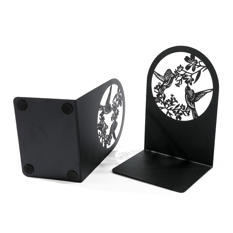 Kineski stil, svraka, ptica, cvijet, metalni držači za knjige za policu, stol, vintage, elegantni ukrasni držač za knjige, stalak, podrška za knjige