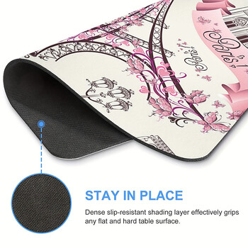 Μικρό Mouse Pad Πύργος του Άιφελ Λουλούδια στο Παρίσι Αξεσουάρ τυχερών παιχνιδιών Kawaii Πληκτρολόγιο υπολογιστή γραφείου Mousepad Gamer Χαλάκι για φορητό υπολογιστή