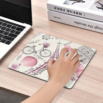 Μικρό Mouse Pad Πύργος του Άιφελ Λουλούδια στο Παρίσι Αξεσουάρ τυχερών παιχνιδιών Kawaii Πληκτρολόγιο υπολογιστή γραφείου Mousepad Gamer Χαλάκι για φορητό υπολογιστή