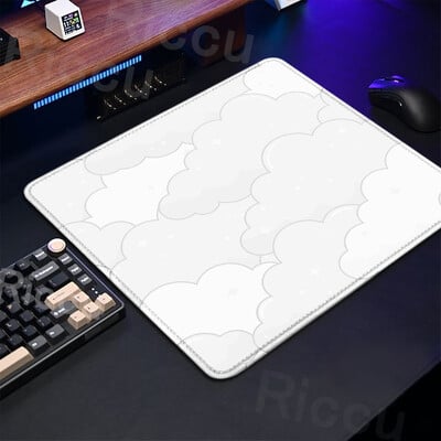Dimensiune mică 40x45cm Mouse Pad roz Drăguț Pastel Nori Deskmats Xs Kawaii Covoare violete Mouse Pad Tastatură pentru jocuri extinse