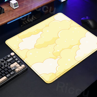 Dimensiune mică 40x45cm Mouse Pad roz Drăguț Pastel Nori Deskmats Xs Kawaii Covoare violete Mouse Pad Tastatură pentru jocuri extinse