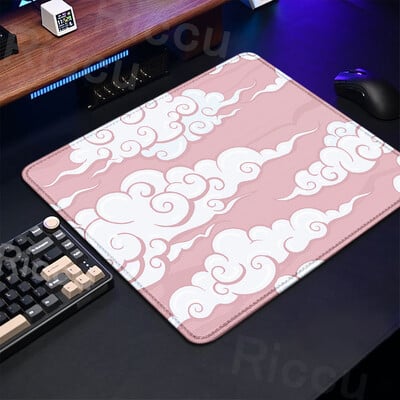 Dimensiune mică 40x45cm Mouse Pad roz Drăguț Pastel Nori Deskmats Xs Kawaii Covoare violete Mouse Pad Tastatură pentru jocuri extinse