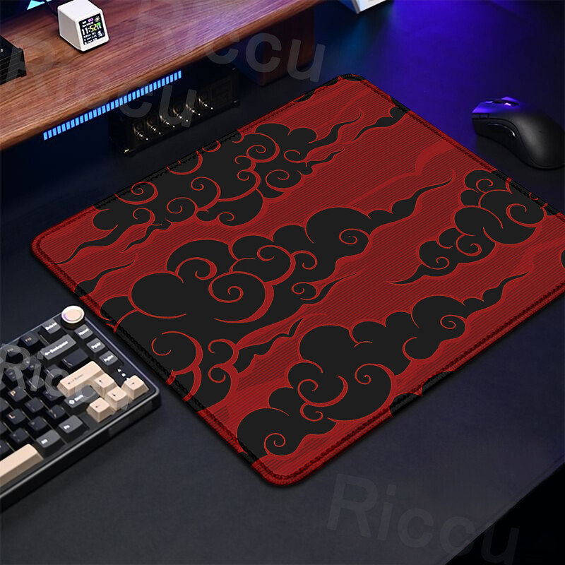 Dimensiune mică 40x45cm Mouse Pad roz Drăguț Pastel Nori Deskmats Xs Kawaii Covoare violete Mouse Pad Tastatură pentru jocuri extinse