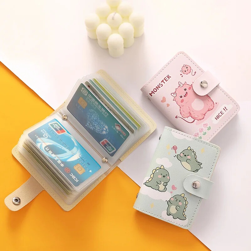 Armas multikas, suure mahutavusega mitme kaardi pesa antimagnetiline dokumendihoidja Mehed, naised, igapäevaseks kasutamiseks, magus värske stiil