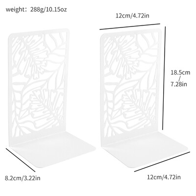 2 komada Basho listova za knjige za ljubitelje knjiga Teški završci za knjige za domaćinstvo Neklizajuća polica za knjige Uredska stolna željezna polica za knjige