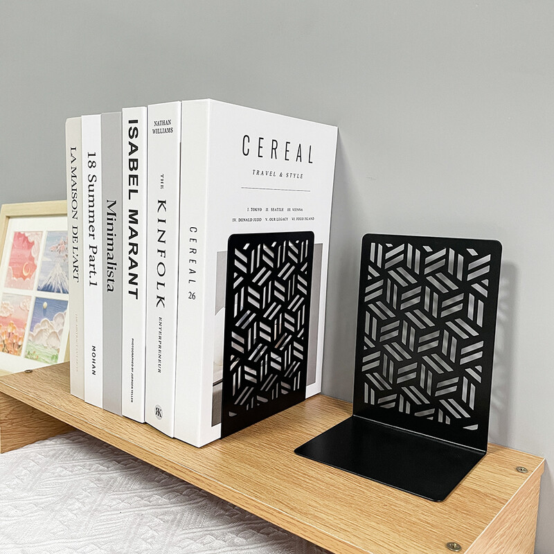 2бр. Изработени краища за книги за врати Тежкотоварни книгоразделители Колекция за любители на книги Нехлъзгащи се метални книгоразделители Офис Домашен настолен книгодържател