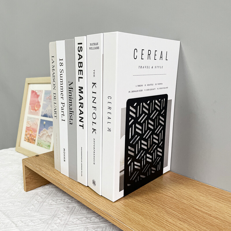 2бр. Изработени краища за книги за врати Тежкотоварни книгоразделители Колекция за любители на книги Нехлъзгащи се метални книгоразделители Офис Домашен настолен книгодържател