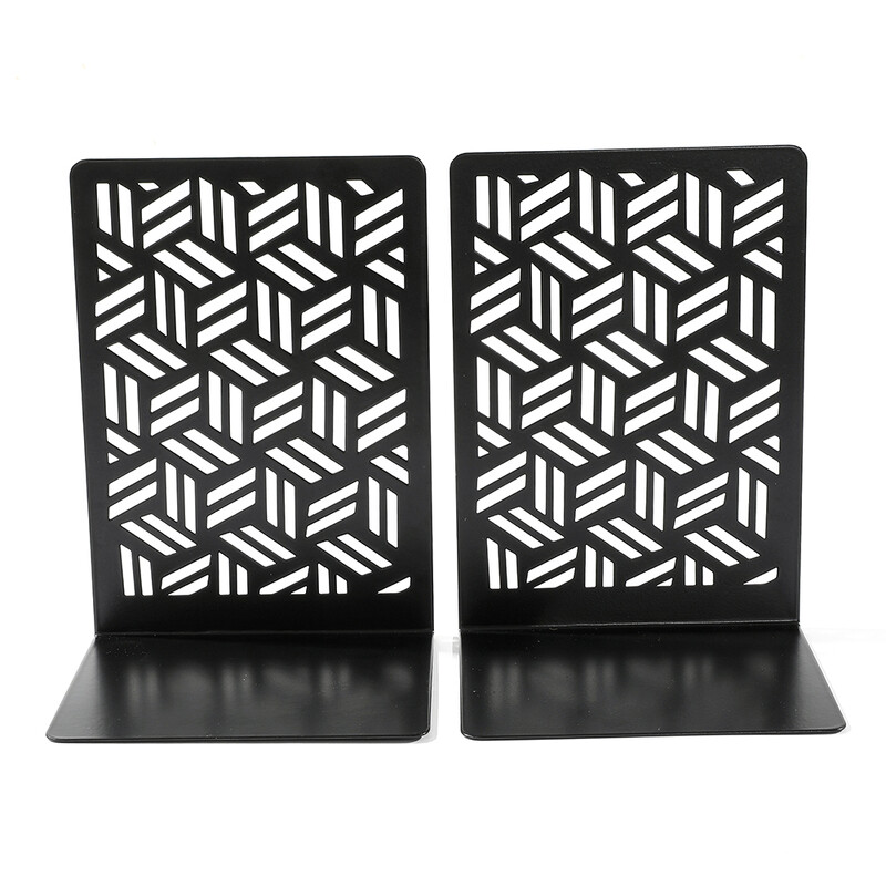 2бр. Изработени краища за книги за врати Тежкотоварни книгоразделители Колекция за любители на книги Нехлъзгащи се метални книгоразделители Офис Домашен настолен книгодържател